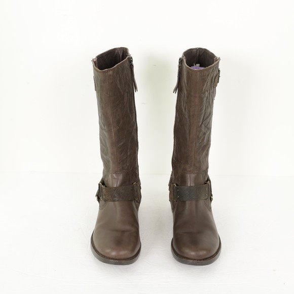 UGG Damien Rylie Collection Leather Buckle Moto Boots size 7 - Picture 5 of 11